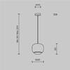 Миниатюра фото подвесной светильник светодиодный maytoni brio mod466pl-l12b3k | 220svet.ru