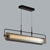 Миниатюра фото подвесной светодиодный светильник odeon light liner 5056/35la черный | 220svet.ru