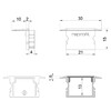 Миниатюра фото заглушка deko-light end cap p-et-02-15 set 2 pcs 978151 | 220svet.ru
