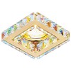 Миниатюра фото встраиваемый светильник ambrella light crystal k110 pr/g | 220svet.ru