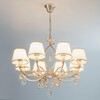 Миниатюра фото подвесная люстра eurosvet 60091/8 перламутровое золото | 220svet.ru
