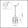 Миниатюра фото уличный подвесной светильник odeon light cuita 4963/1 | 220svet.ru