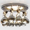 Миниатюра фото встраиваемый светильник ambrella light crystal k2051c kf/ch | 220svet.ru