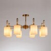 Миниатюра фото потолочная люстра на штанге arte lamp waverley a4102pl-8pb | 220svet.ru