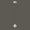 Миниатюра фото подвесной светодиодный светильник delight collection md23030088-1a nickel/clear | 220svet.ru