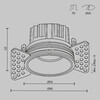 Миниатюра фото встраиваемый светодиодный светильник maytoni round dl058-7w4k-trs-w | 220svet.ru