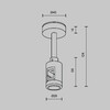 Миниатюра фото крепление потолочное с вводом питания flarity maytoni tra156c-b1-bs | 220svet.ru