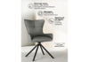 Миниатюра фото стул на металлокаркасе поворотный woodville chicago light gray / black 15830 | 220svet.ru