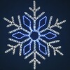 Миниатюра фото светодиодная снежинка кристалл бело-синяя дюралайт ip65 ltc lc-13096 | 220svet.ru