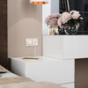Миниатюра фото рамка из поликарбоната на 2 поста werkel snabb белый/золото w0021933 | 220svet.ru