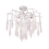 Миниатюра фото потолочная люстра crystal lux reina pl5 d600 silver patina | 220svet.ru