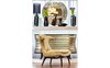 Миниатюра фото кресло бежевое garda decor zw-554-10619-25 | 220svet.ru