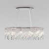 Миниатюра фото подвесная люстра eurosvet blitz 60159/10 хром/ прозрачный хрусталь strotskis smart | 220svet.ru