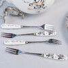 Миниатюра фото набор из 4 десертных вилок алиса в стране чудес v&a kitchen craft | 220svet.ru