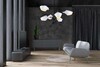 Миниатюра фото подвесная люстра lumina deco romina ldp 6037-6 wt+bk | 220svet.ru