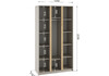 Миниатюра фото шкаф трехстворчатый woodville кассий 120 кашемир 679654 | 220svet.ru