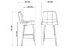 Миниатюра фото барный стул woodville чилли мини темно-серый (zd 995) / серый 632270 | 220svet.ru