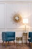 Миниатюра фото стол журнальный стекло garda decor 13rxfs5080m-gold | 220svet.ru