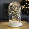 Миниатюра фото световая фигура колба с нитью роса 50led 2700k, батарейки 3*аа, 23см, lt135 | 220svet.ru