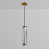 Миниатюра фото подвесной светильник delight collection mt8851-1h bronze/clear | 220svet.ru