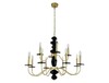 Миниатюра фото подвесная люстра newport 3878+4/с brass м0070883 | 220svet.ru