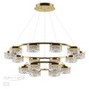 Миниатюра фото подвесная светодиодная люстра odeon light fivre 5032/96l античная бронза | 220svet.ru