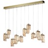 Миниатюра фото подвесная светодиодная люстра odeon light flow 5105/52l античная бронза | 220svet.ru
