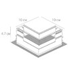 Миниатюра фото соединитель l-образный для магнитного шинопровода arte lamp linea-accessories a480733 | 220svet.ru