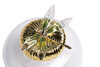 Миниатюра фото ваза стеклянная с крышкой garda decor 55rd6259s | 220svet.ru