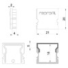 Миниатюра фото заглушка deko-light end cap h-au-02-15 set 2 pcs 979110 | 220svet.ru