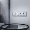 Миниатюра фото розетка с заземлением шторками и usbх2 werkel серебряные w1171506 | 220svet.ru