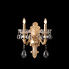 Миниатюра фото бра crystal lux elizabeth ap2 brass | 220svet.ru