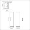 Миниатюра фото настенный светодиодный светильник odeon light dario 3833/2wb | 220svet.ru