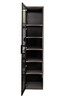 Миниатюра фото шкаф-пенал alto с полками garda decor gd-10014-6(тонировка) | 220svet.ru