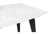 Миниатюра фото стол стеклянный woodville элис 140(200)х80 белый / черный 516554 | 220svet.ru