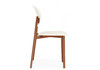 Миниатюра фото пластиковый стул woodville mokka brown / milky 15930 | 220svet.ru