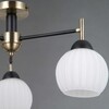 Миниатюра фото потолочная люстра illumico il0579-3csq-25 bk ab trento | 220svet.ru