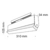 Миниатюра фото трековый светодиодный светильник maytoni track lamps tr013-2-20w4k-b | 220svet.ru