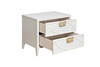 Миниатюра фото тумбочка прикроватная бежевая garda decor gd-000014 | 220svet.ru
