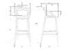 Миниатюра фото набор 3 шт стул барный dobrin masters bar lmzl-pp601c-n3-13306 | 220svet.ru