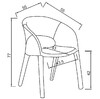 Миниатюра фото стул обеденный экокожа бежевый garda decor 160kd-80200 | 220svet.ru