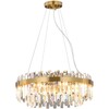 Миниатюра фото подвесная люстра illumico il5189-8pls-29 brass mirage | 220svet.ru