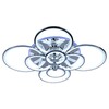 Миниатюра фото потолочная светодиодная люстра profit light 8077/8 chr | 220svet.ru