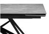 Миниатюра фото керамический стол раздвижной woodville блэкберн 140(200)х80 серый мрамор larka grey / черный 625933 | 220svet.ru