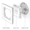 Миниатюра фото розетка ethernet rj-45 werkel слоновая кость w1181003 | 220svet.ru