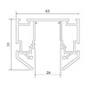 Миниатюра фото шинопровод магнитный под натяжной потолок st luce skyline 220 st046.419.02 | 220svet.ru