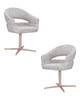 Миниатюра фото стул обеденный набор 2шт dobrin bosco lml-7025-n_bg-m_cb-uf995-02-13638 | 220svet.ru