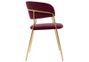 Миниатюра фото стул на металлокаркасе woodville kamelia 1 wine red / gold 15717 | 220svet.ru