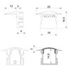 Миниатюра фото заглушка deko-light end cap f-et-02-10 set 2 pcs 978631 | 220svet.ru