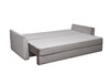 Миниатюра фото диван трехместный раскладной garda decor mores(k)-velv sbeg+velv ecru+umbr sbeg | 220svet.ru